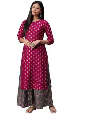 ZIYAA Womens Silk Salwar Suit Set