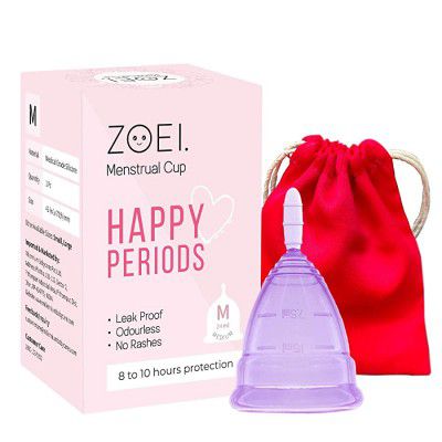 Zoei Odour & Rash Free Menstrual Cups Made with Medical Grade Silicone - Medium (24ml)