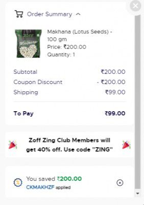 ZOFF: Makhana (100gms) 