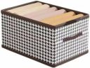 Zoliva Collapsible Fabric Storage Cubes Organizer with Handles Foldable Storage Baskets (PACK OF 1, COFFEE)...