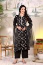 ZONFAB Embroidered Kurta, Salwar & Dupatta Set...