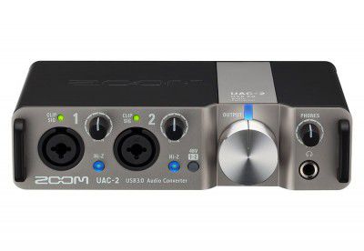 Zoom UAC-2 Two-Channel USB 3.0 SuperSpeed Audio Interface for Mac and PC, black