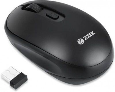 Zoook Clique / Adj. DPI Wireless Optical Mouse (2.4GHz Wireless, Jade Black)
