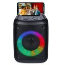 Zoook Mini Blaster Bluetooth Party Speaker 10 watts Karaoke/USB/TF/AUX/Mic Input/RGB lights/1200 Mah Battery/Bluetooth 5.0/Top Control Panel - (Black)...