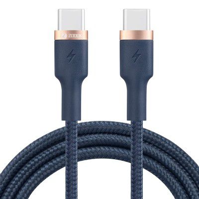 Zoook Speedo QC and PD Fast Charging Type C to Type C PD Cable, Upto 50% Charge in 30 mins – 1.2 Meter (Speedo-C)