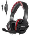 Zoook Stingray USB Headphone with Mic, Red and Black (ZK-Stingray)...