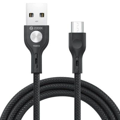Zoook Unbreakable 3A Fast Charge and Sync Cable for Micro USB Android Devices – 1.2 Meter (Tangent-M, Black)