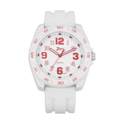 Zoop Analog White Dial Unisex-Child Watch-NP16016PP03/NP16016PP03
