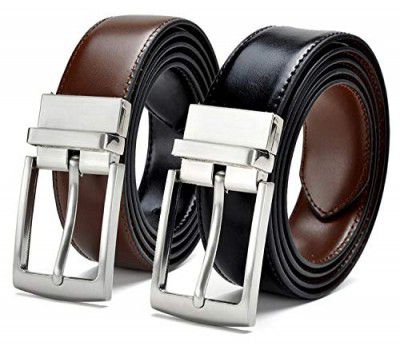 ZORO Reversible PU Leather Belt, Turn to switch color (RSTX-04T)