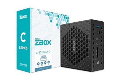 ZOTAC ZBOX C1331 Nano Mini PC | Intel Celeron N5100, Intel UHD Graphics, 1 DDR4 RAM Slot & 1 SATA SSHD Slot (DOS) | 3 Years Warranty+2 Years Extended Warranty