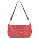 ZOUK Floral Printed Women's Handcrafted Vegan Leather Red Casual Mini Shoulder Bag...