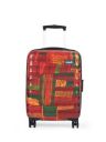 ZOUK Indus Lattice Red Amorah Trolley Bag for Travel | Cabin Size 56 cm | 3-Year Warranty...