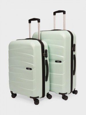 ZOUK Mint Aira Trolley Bag Combo Medium Large