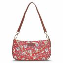 ZOUK Motif Printed Women's Handcrafted Vegan Leather Red Casual Mini Shoulder Bag...