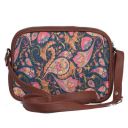 ZOUK Sling Bag for women - Handmade Bags for Females - Vegan Leather and Indian Fabric Slings - Side Bags for Mobile Phones and Wallets...