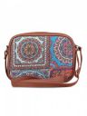 ZOUK Sling Bag for women - Handmade Bags for Females - Vegan Leather and Indian Fabric Slings - Side Bags for Mobile Phones and Wallets...