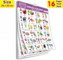 ZRIYOS ENGLISH-HINDI Chart For Kids (16 Charts ) Children Spiral Wall Picture Chart...