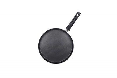 Zuger 28cm Non-Stick Non-Induction Fry Pan Tawa 3-Layer Versatile Aluminium Deep Frying Cookware Pan