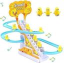 ZUNBELLA Little Lovely Duck Slide Escalator Toy with Lights and Music  (Yellow)...