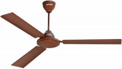 ZunVolt Thunder 1200 mm Energy Saving 3 Blade Ceiling Fan (Brown, Pack of 1)