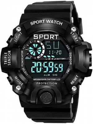 ZUPERIA Digital Watch Shockproof Multi-Functional Waterproof Digital Sports Watch for Mens Boys Kids Pack of 1