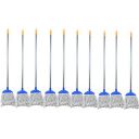 Zureni ZU-MOP10 9\' Floor Mop Stick with Super Absorbent Mop Head Sturdy Handle Amazing Cleaning for Home, Office & Commercial Use (Pack of 10)...