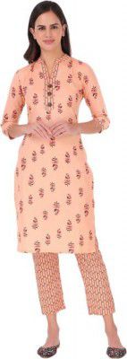 ZUVINO Women Cotton Blend Kurta Pant Set