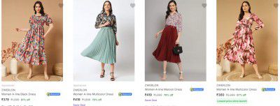 ZWERLON Women's Dresses Upto 86% Off