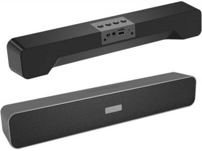 ZWOLLEX Like Dj Sound Boost High Sound Blast With Ultra 3D Bass New Arrival Splashproof 10 W Bluetooth Soundbar  (Black, Stereo Channel)